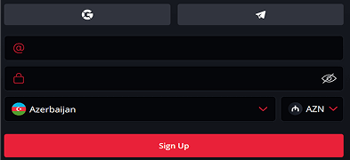 Hesabınızı yaradın və valyutanı təyin edin